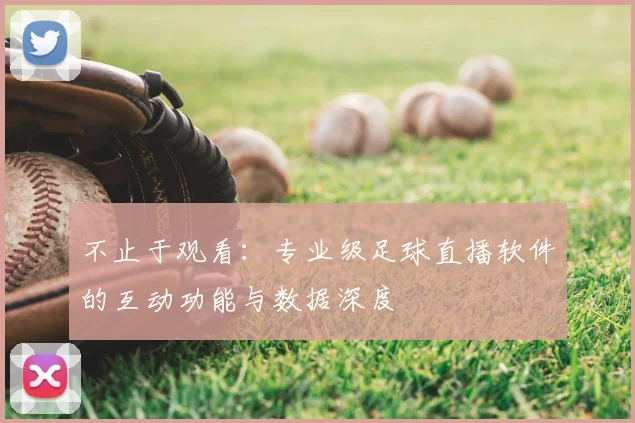 不止于观看:专业级足球直播软件的互动功能与数据深度