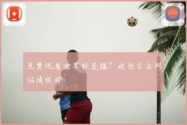 免费观看世界杯直播？这些合法网站请收好
